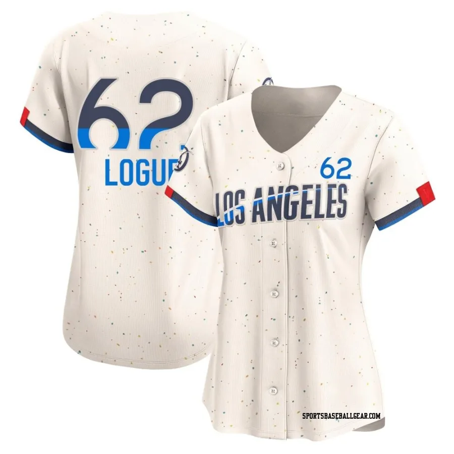 Zach Logue Women's Los Angeles Dodgers Cream Limited 2024 City Connect Jersey