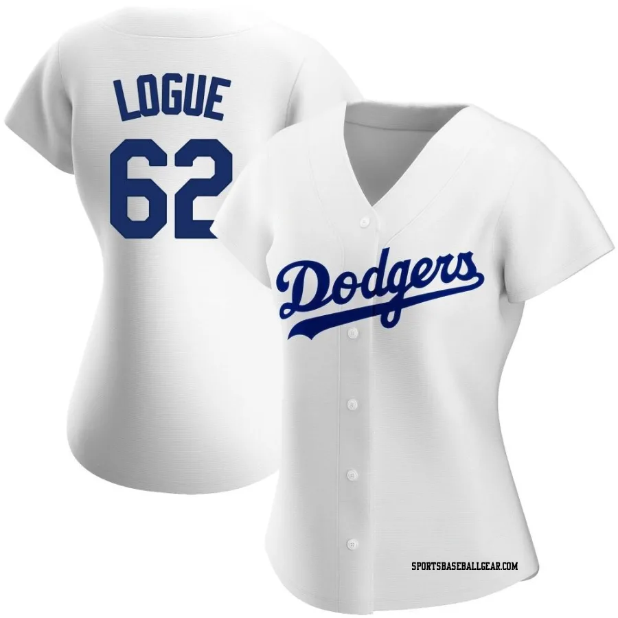 Zach Logue Women's Los Angeles Dodgers White Authentic Home Jersey