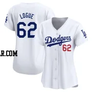 Zach Logue Women's Los Angeles Dodgers White Limited Home Jersey