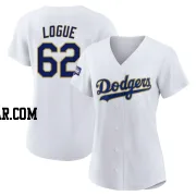 Zach Logue Women's Los Angeles Dodgers White/Gold Replica 2021 Gold Program Player Jersey