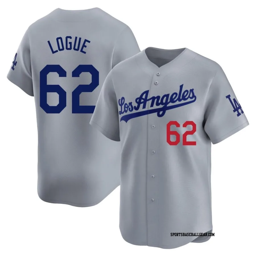 Zach Logue Youth Los Angeles Dodgers Gray Limited Away Jersey