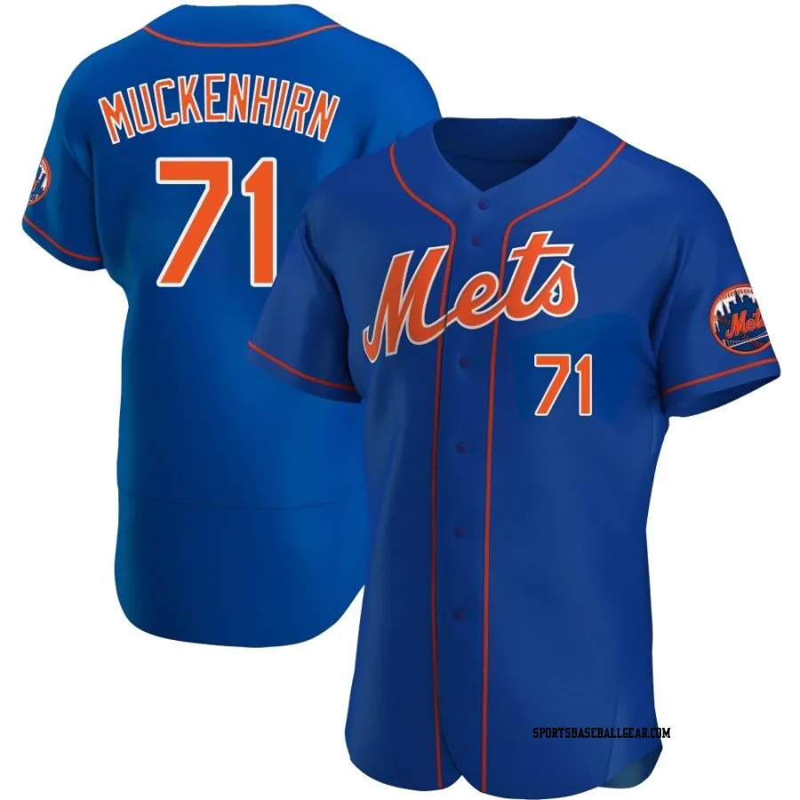 Zach Muckenhirn Men's New York Mets Royal Authentic Alternate Jersey