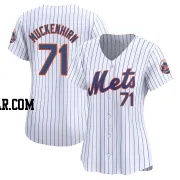 Zach Muckenhirn Women's New York Mets White Limited Home Jersey