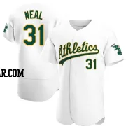 Zach Neal Men's Oakland Athletics White Authentic Home Jersey