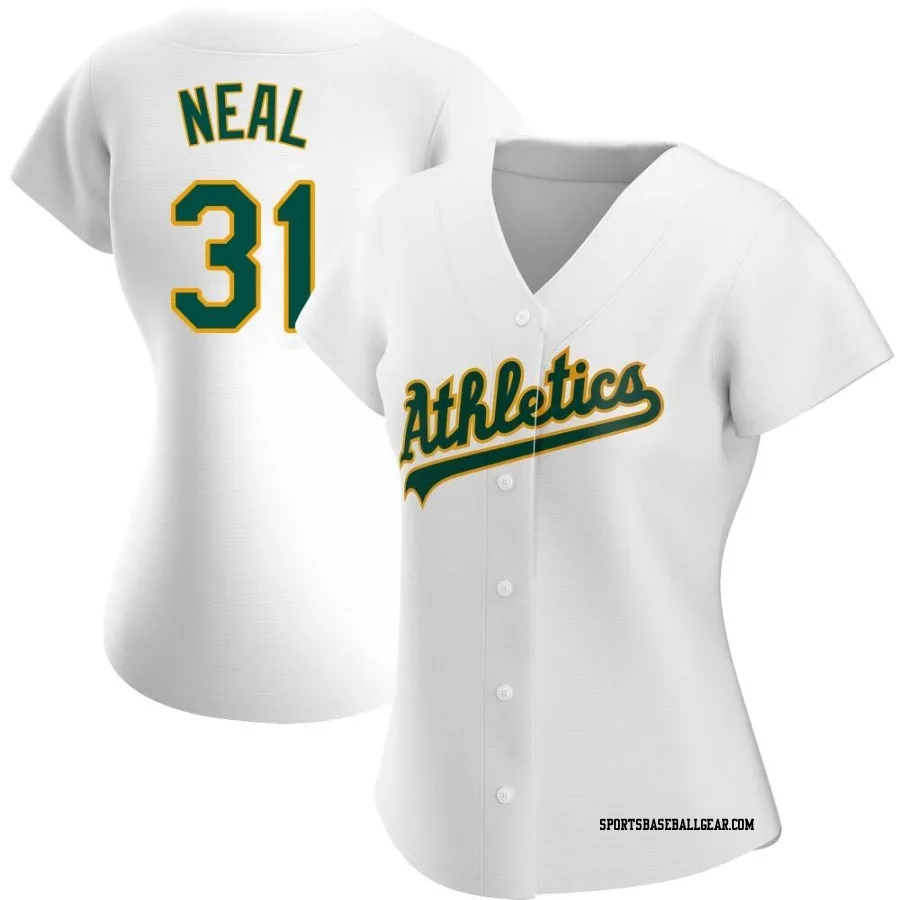 Zach Neal Women's Oakland Athletics White Authentic Home Jersey