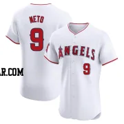 Zach Neto Men's Los Angeles Angels White Elite Home Jersey