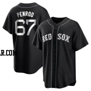 Zach Penrod Men's Boston Red Sox Black/White Replica Jersey