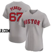 Zach Penrod Men's Boston Red Sox Gray Elite Road Jersey