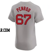 Zach Penrod Men's Boston Red Sox Gray Elite Road Jersey