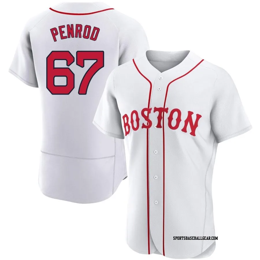 Zach Penrod Men's Boston Red Sox White Authentic 2021 Patriots' Day Jersey