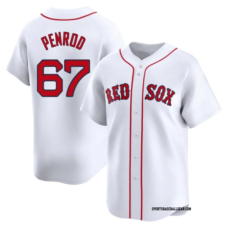 Zach Penrod Men's Boston Red Sox White Limited Home Jersey