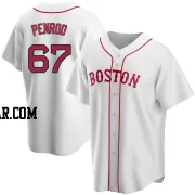 Zach Penrod Men's Boston Red Sox White Replica Alternate Jersey