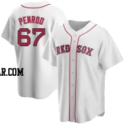 Zach Penrod Men's Boston Red Sox White Replica Home Jersey