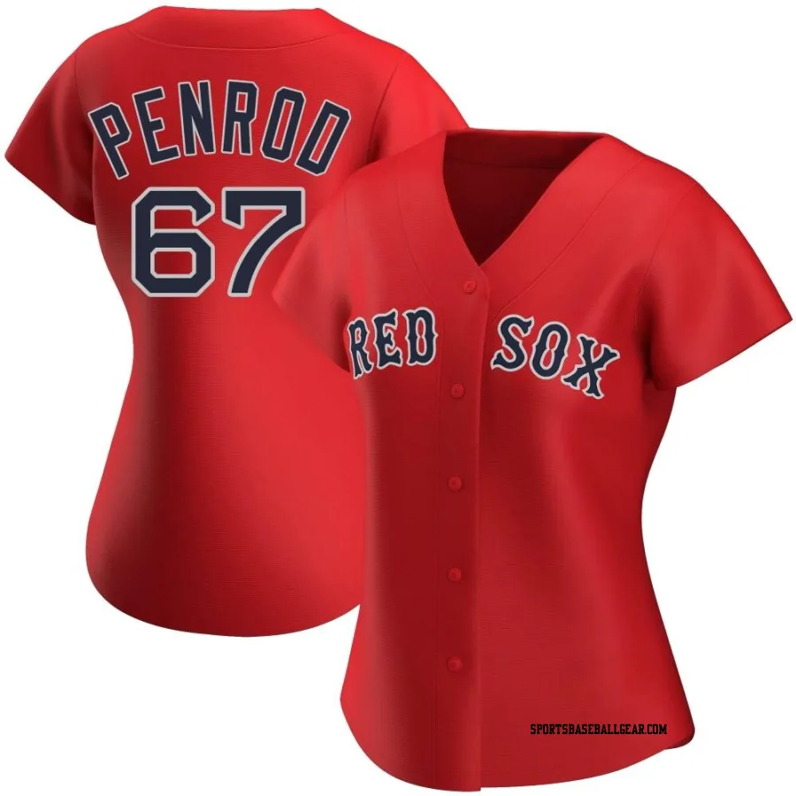 Zach Penrod Women's Boston Red Sox Red Authentic Alternate Jersey