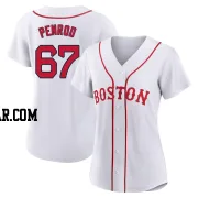 Zach Penrod Women's Boston Red Sox White Authentic 2021 Patriots' Day Jersey