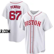 Zach Penrod Youth Boston Red Sox White Replica 2021 Patriots' Day Jersey