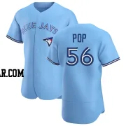 Zach Pop Men's Toronto Blue Jays Blue Authentic Powder Alternate Jersey