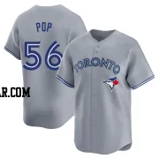 Zach Pop Men's Toronto Blue Jays Gray Limited Away Jersey