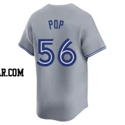 Zach Pop Men's Toronto Blue Jays Gray Limited Away Jersey