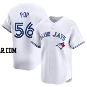 Zach Pop Men's Toronto Blue Jays White Limited Home Jersey