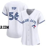 Zach Pop Women's Toronto Blue Jays White Limited Home Jersey