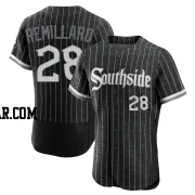 Zach Remillard Men's Chicago White Sox Black Authentic 2021 City Connect Jersey