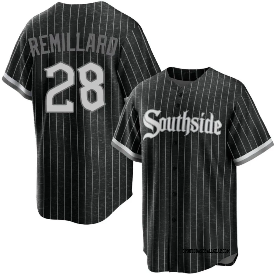 Zach Remillard Men's Chicago White Sox Black Replica 2021 City Connect Jersey