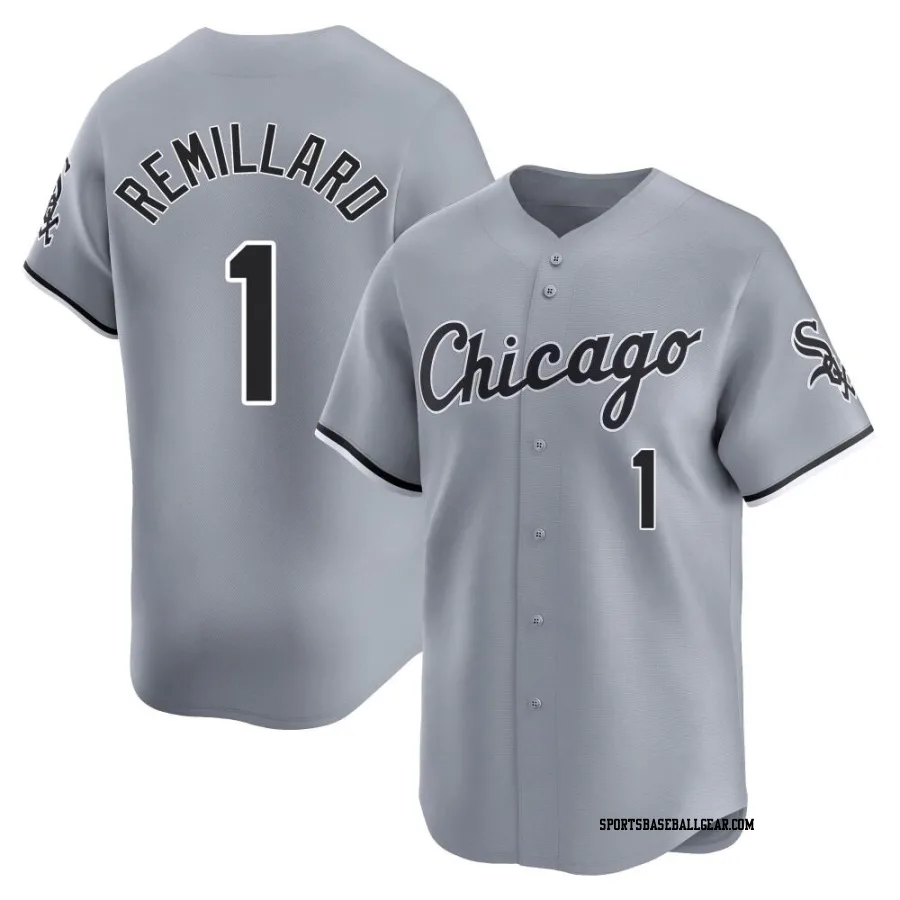 Zach Remillard Men's Chicago White Sox Gray Limited Road Jersey