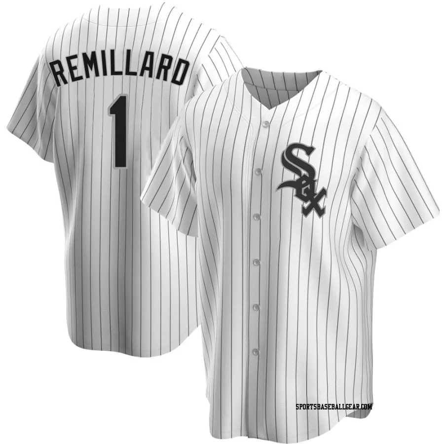 Zach Remillard Men's Chicago White Sox White Replica Home Jersey