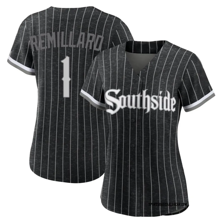 Zach Remillard Women's Chicago White Sox Black Authentic 2021 City Connect Jersey