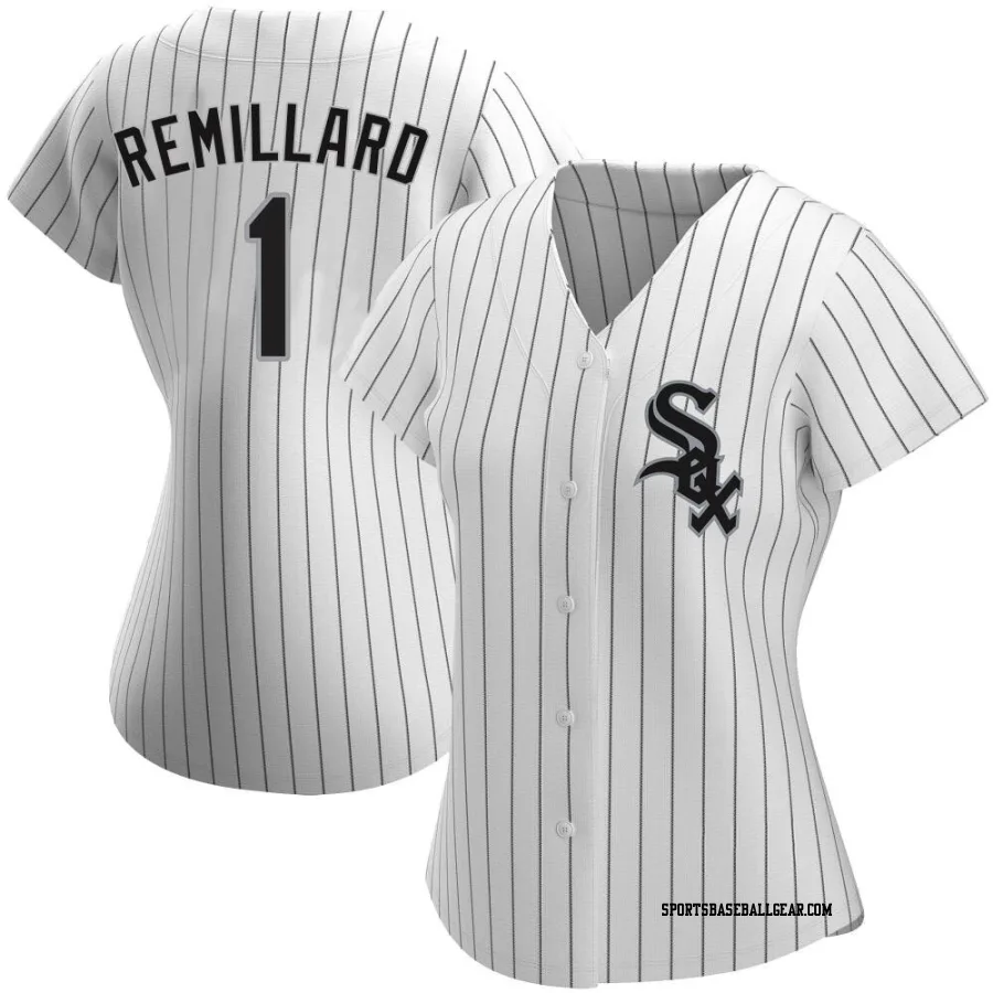 Zach Remillard Women's Chicago White Sox White Authentic Home Jersey