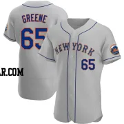 Zachary Greene Men's New York Mets Gray Authentic Road Jersey