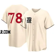 Zachary Kent Men's Texas Rangers Cream Replica 2023 City Connect Jersey