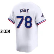 Zachary Kent Men's Texas Rangers Gold Limited White 2024 Collection Jersey