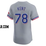 Zachary Kent Men's Texas Rangers Gray Elite Road Jersey