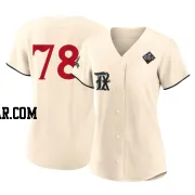 Zachary Kent Women's Texas Rangers Cream Authentic 2023 City Connect 2023 World Series Jersey