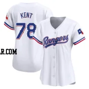 Zachary Kent Women's Texas Rangers White Limited Home Jersey