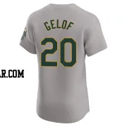 Zack Gelof Men's Oakland Athletics Gray Elite Road Jersey