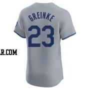 Zack Greinke Men's Kansas City Royals Gray Elite Road Jersey