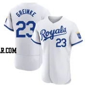 Zack Greinke Men's Kansas City Royals White Authentic 2022 Home Jersey