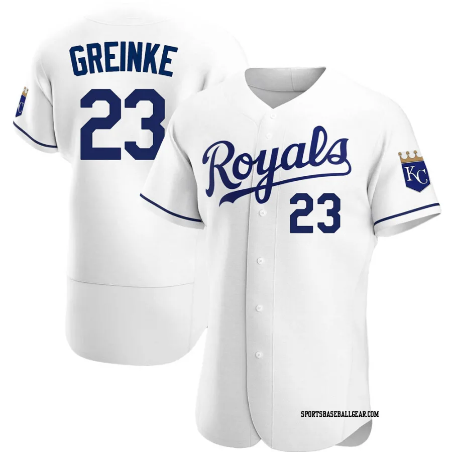 Zack Greinke Men's Kansas City Royals White Authentic Home Jersey