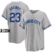 Zack Greinke Youth Kansas City Royals Gray Replica 2022 Road Jersey