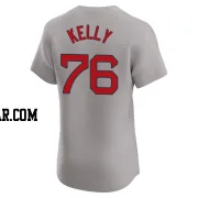 Zack Kelly Men's Boston Red Sox Gray Elite Road Jersey