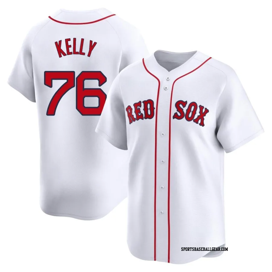 Zack Kelly Men's Boston Red Sox White Limited Home Jersey