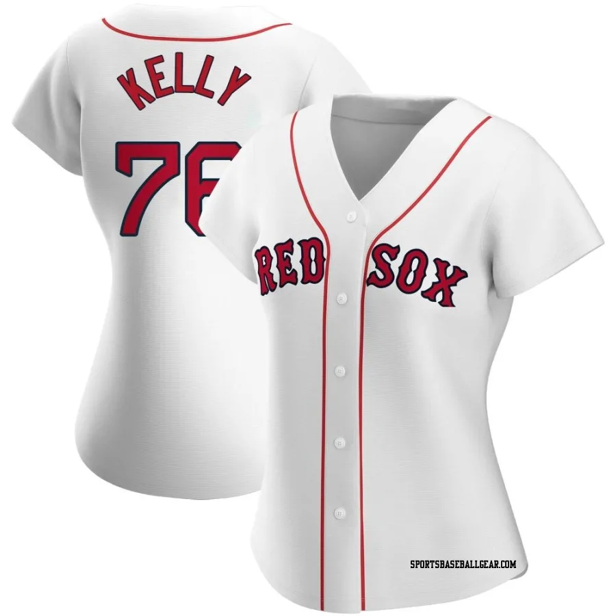 Zack Kelly Women's Boston Red Sox White Authentic Home Jersey