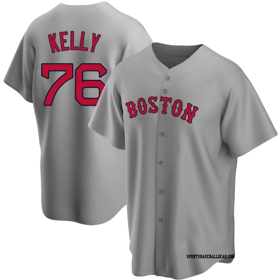 Zack Kelly Youth Boston Red Sox Gray Replica Road Jersey