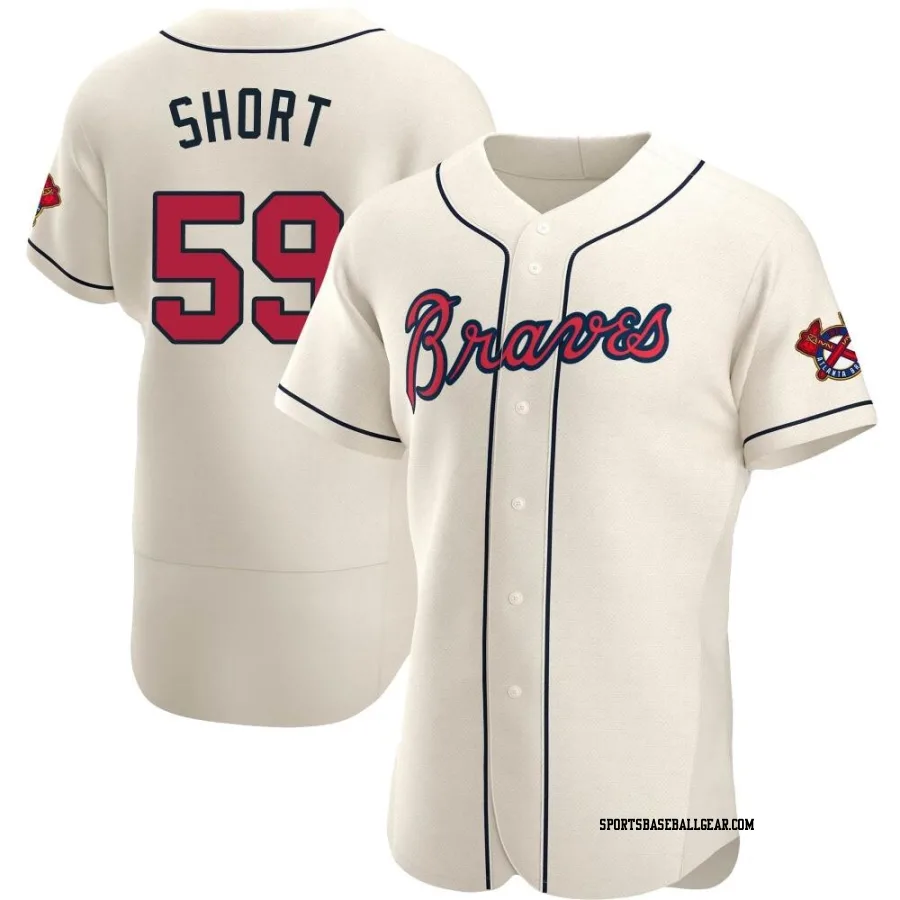 Zack Short Men's Atlanta Braves Cream Authentic Alternate Jersey