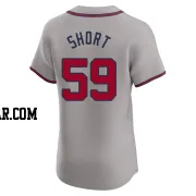 Zack Short Men's Atlanta Braves Gray Elite Road Jersey