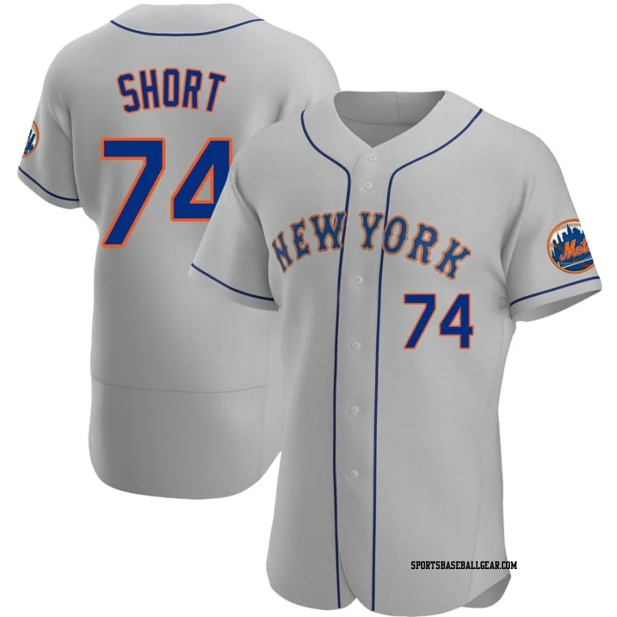 Zack Short Men's New York Mets Gray Authentic Road Jersey