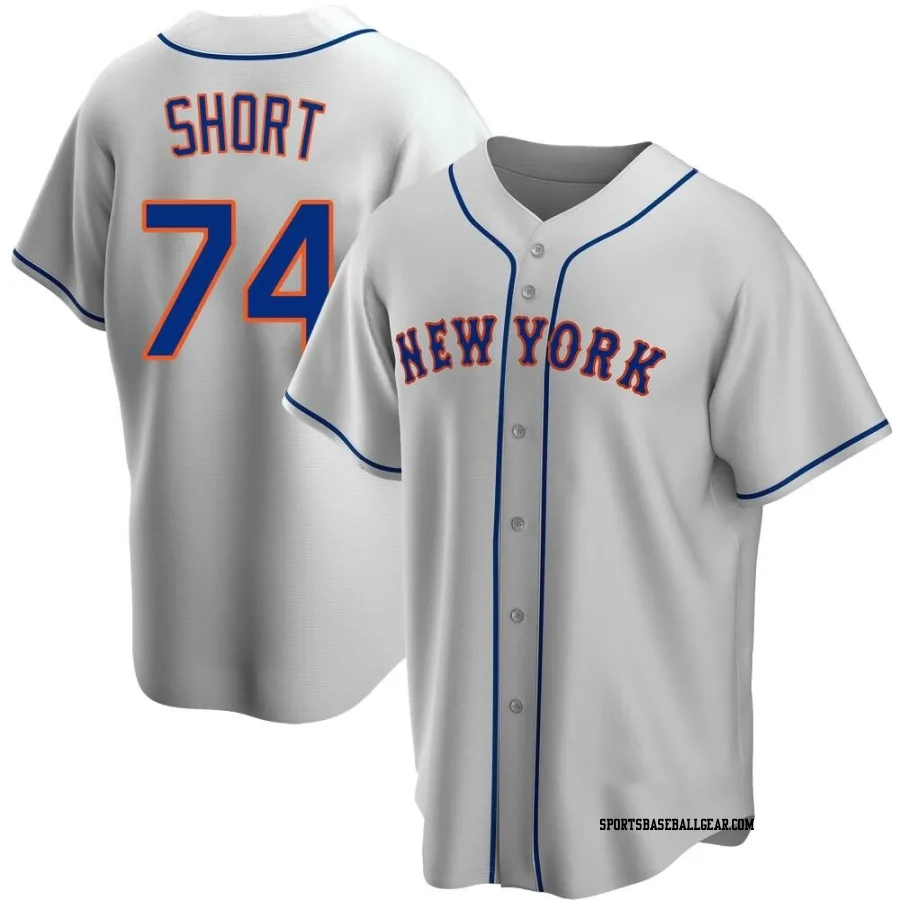 Zack Short Men's New York Mets Gray Replica Road Jersey